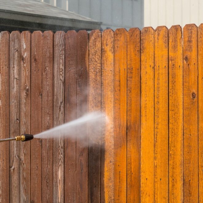 Pressure Wash Your Fence